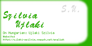 szilvia ujlaki business card